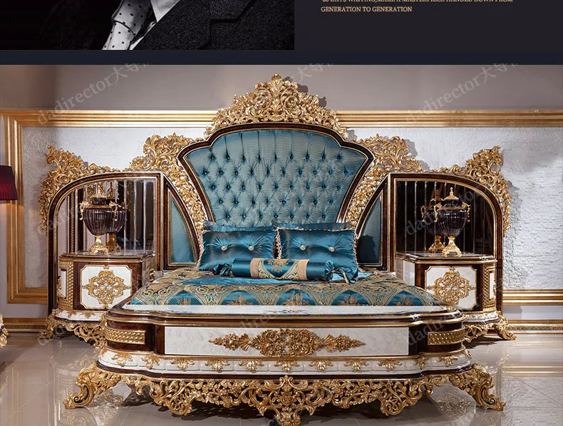 Europäische Prinzessin Bett Schlafen Ästhetik Hochzeit Hohe Qualität Erwachsene Ungewöhnliche Designer Bett Schlafzimmer Mode Muebles Möbel