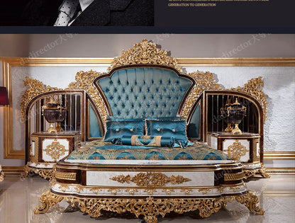 Europäische Prinzessin Bett Schlafen Ästhetik Hochzeit Hohe Qualität Erwachsene Ungewöhnliche Designer Bett Schlafzimmer Mode Muebles Möbel