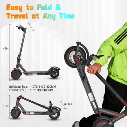 AOVOPRO TX01/365GO Electric Scooter 2025 New Design 350W Super Power Folding Dual Brake Electric Scooter 31KM/H 5-28KM Range