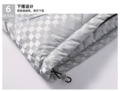 Supzoom New Arrival Casual Mens Winter Trendy Hooded Bread Couple Bright Face Starry Thickened Coat Cotton-padded Jackets.