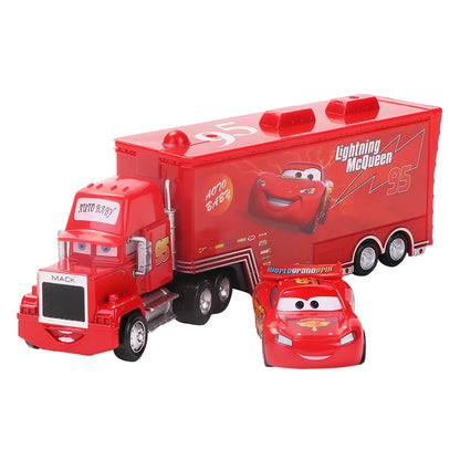 Disney Pixar Cars 2 3 Lightning McQueen Mack Uncle Jackson Storm Car Truck 1:55 Diecast Vehicle Metal Toys Gift for Children