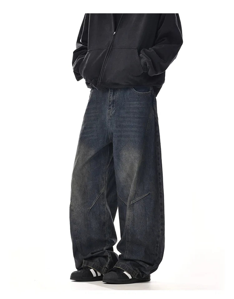 Y2K Men's Baggy Jeans Unisex Trendy Casual Wide-Leg Denim Pants High Street Quality American Style Streetwear Oversize Trousers.
