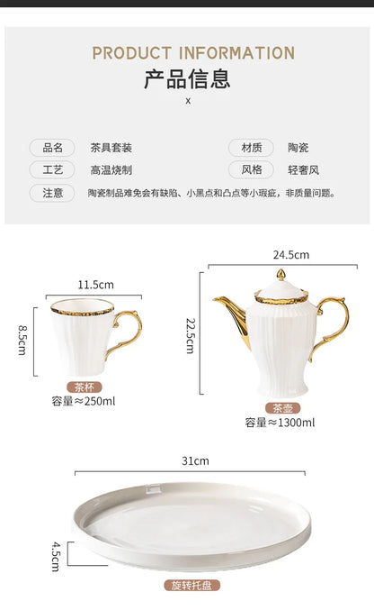 New high-value European ceramic coffee set, color glaze, high-end Phnom Penh coffee cup saucer, afternoon tea set.