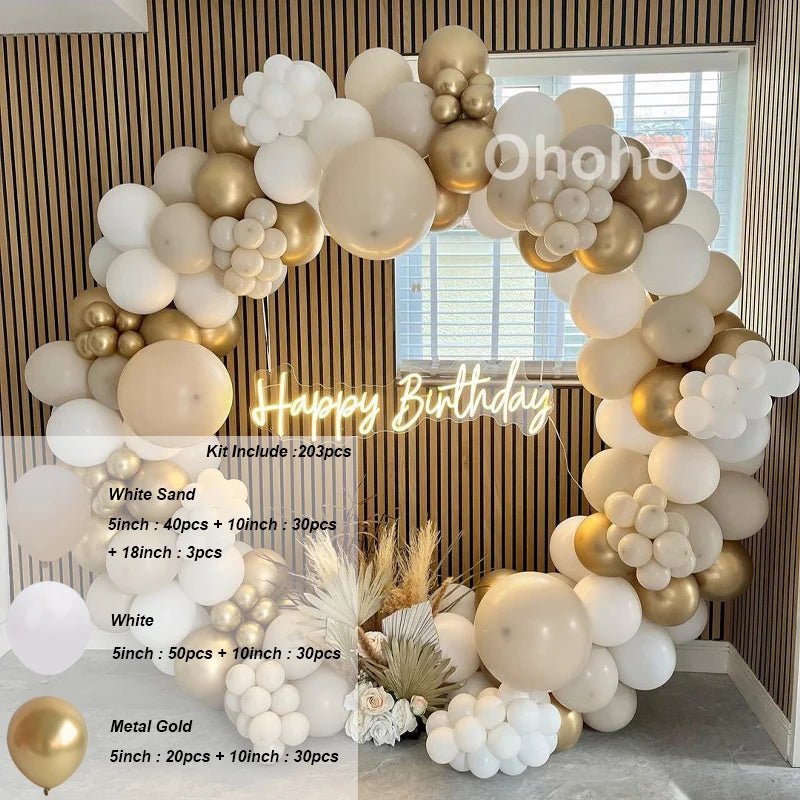 Kaffeebraun Beige Ballon Girlande Bogen Kit Oh Babyparty Dekoration Rustikale Hochzeit Kindergeburtstag Party Taufe Taufe