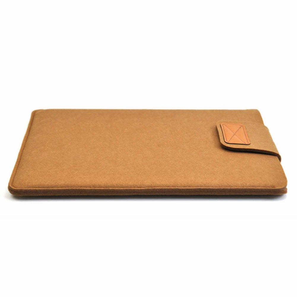 Felt Sleeve Slim Tablet Case Cover Bag for MacBooks Air Pro 11 13 15 Inch Solid Color Tablet Storage Bag.