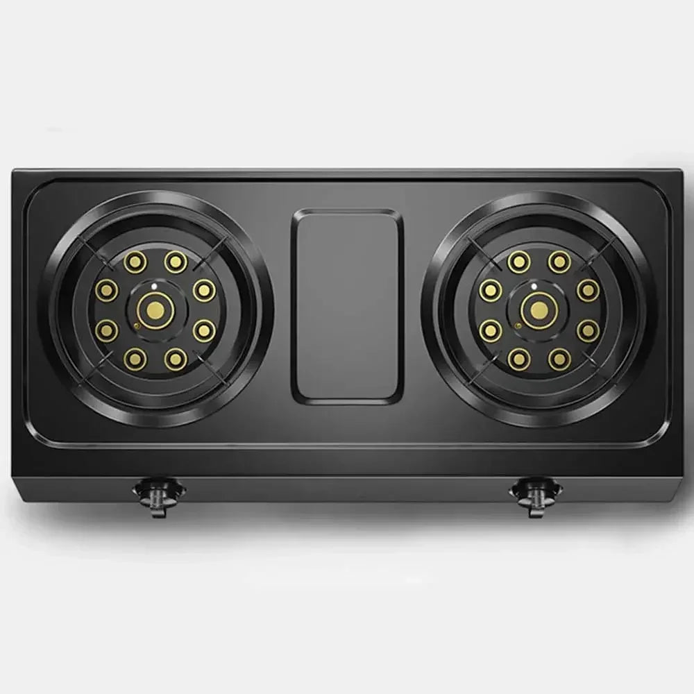 Gas Stove, Double Stove, Desktop, Sudden Fire Extinguishing Protection, Household Liquefied Gas, Natural Gas Gas Stove.