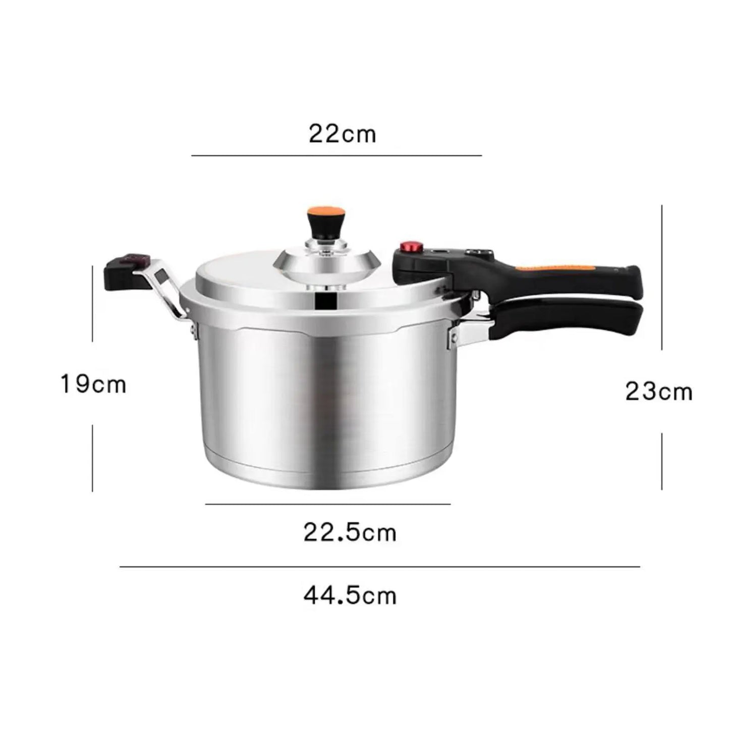 4L/5L/6L European 304 Stainless Steel Pressure Cooker Explosion-proof Household Pressure Cooker Gas Open Flame Induction Cooking.