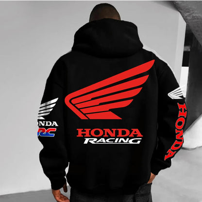 Motorcycle Enthusiast Hoodie Men Women Autumn/Winter Long Sleeved Pullover Motorcycle Honda Printed Sports And Leisure Jacket.