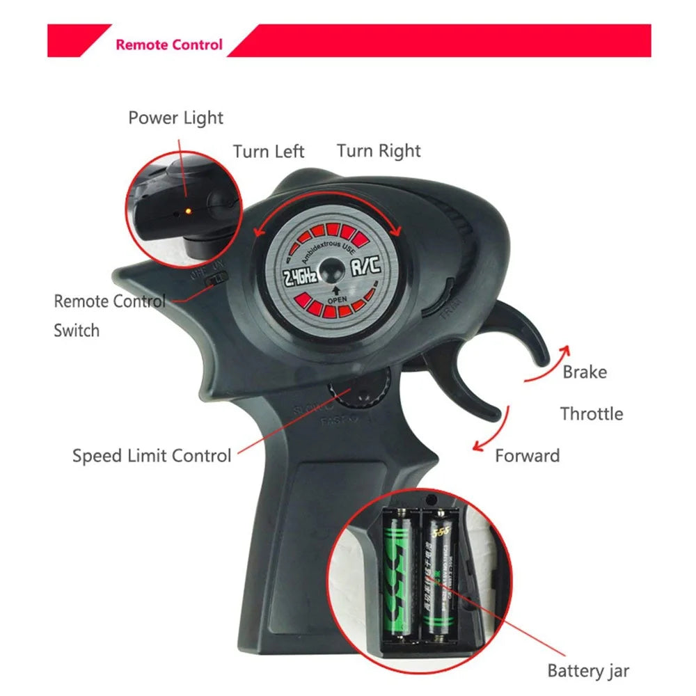 RC1:32 high-speed motor simulation shock absorber Race motorcycle charging 2.4Ghz Parent-child interactive boy's holiday toy.