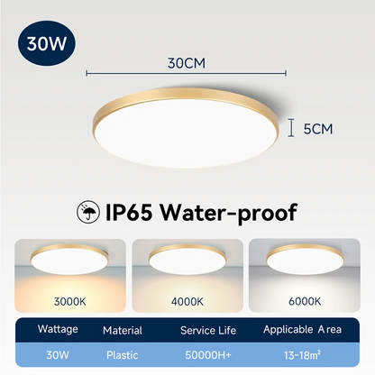 Wasserdichte Badezimmer Lampe Decke Led-deckenleuchten 18W 30W 40W Runde Led-deckenleuchte Für Küche Wohnzimmer wc Zimmer 220V