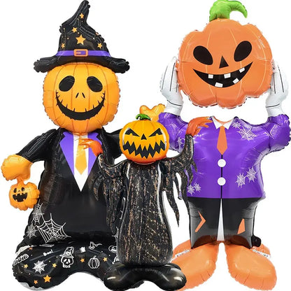 2025 Halloween Große Stehende Ballonbasis Skelett Kürbis Geisterbaum Halloween Aufblasbare Luftballons Partydekorationen Zubehör.