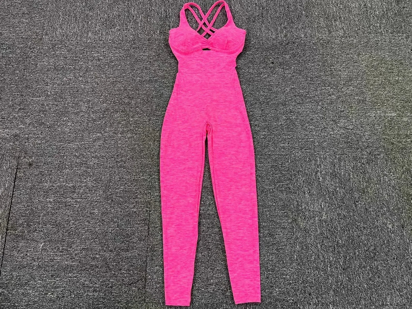 Seamless Yoga Jumpsuits Sports Fitness Peach Hip Raise Cross Beauty Back Dance Belly Contracting One-piece Tracksuits for Women