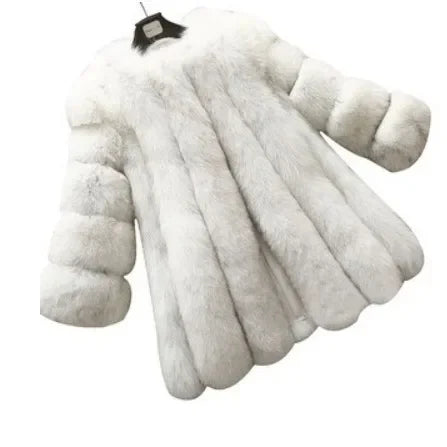 Herbst Faux Pelz Jacken für Frauen Lange Puff Sleeve Frau Mantel Solide Kurze Wärme Oberbekleidung Klausel Damen Elegante Streetwear