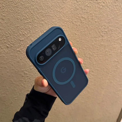 Magsafe Translucent Matte Magnetic Case For Google Pixel 10 ProXL 9 Pro XL 10Pro 10 9A Wireless Charging Candy Color Slim Cover.