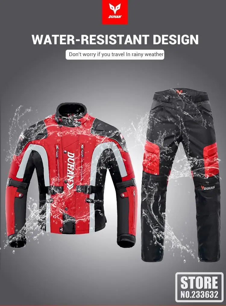 New Winter Motorcycle Jacket Warm Motorcycle Pants Wear-resistant Motorcycle Motocross Jacket Windproof Moto Protector.