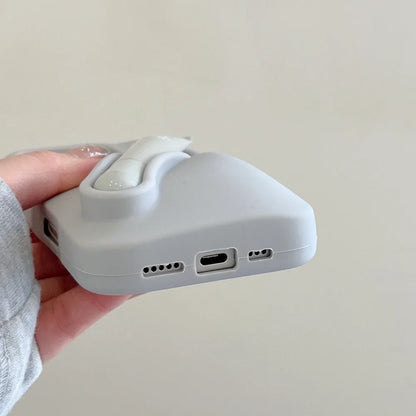 With Lip Gloss Full Set Case for IPhone 17/16/15/14/15/14/13/12/11Pro Max Plus Air Lipstick Silicone Toast Espresso Ribbon Box.