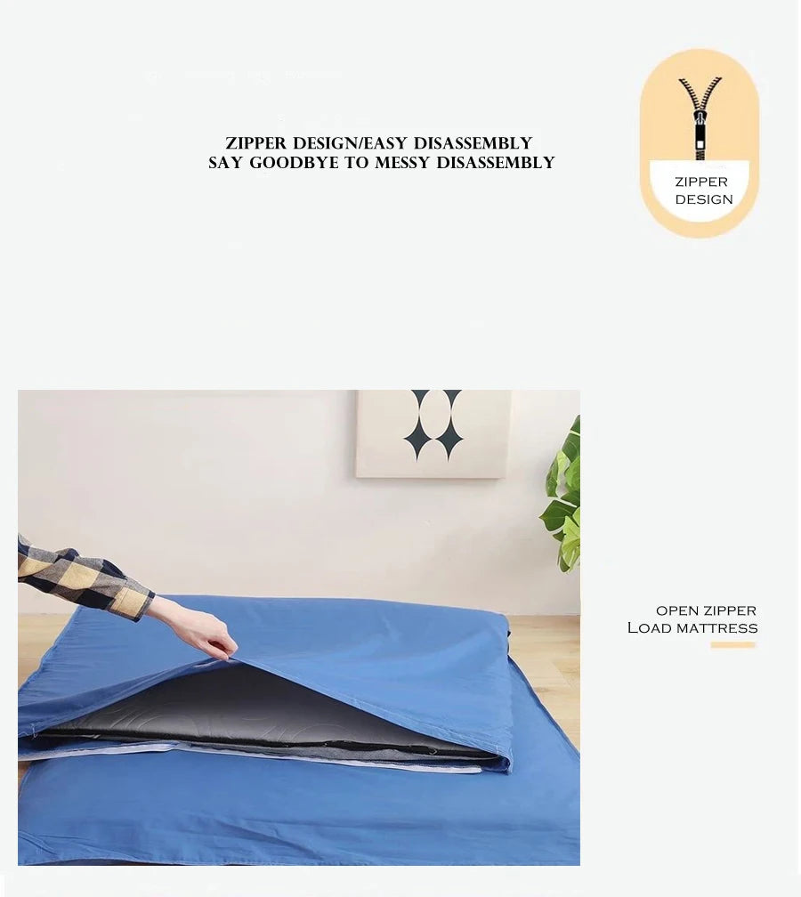 WOSTAR 360° fully enclosed with zipper mattress protector cover couple/child 150x190cm single double bed sheet protection pad.