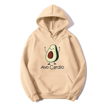 Blessyuki niedlichen Avocados Muster druck lässige Hoodies Frauen Herbst Winter neue einfache Langarm Student Sweatshirt plus Größe Top.