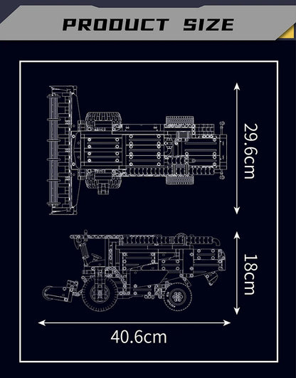 Mould King 17014 Technical Truck Toys The APP&RC Control Harvester Model Assembly Engineering Buiding Block Kids Christmas Gift.