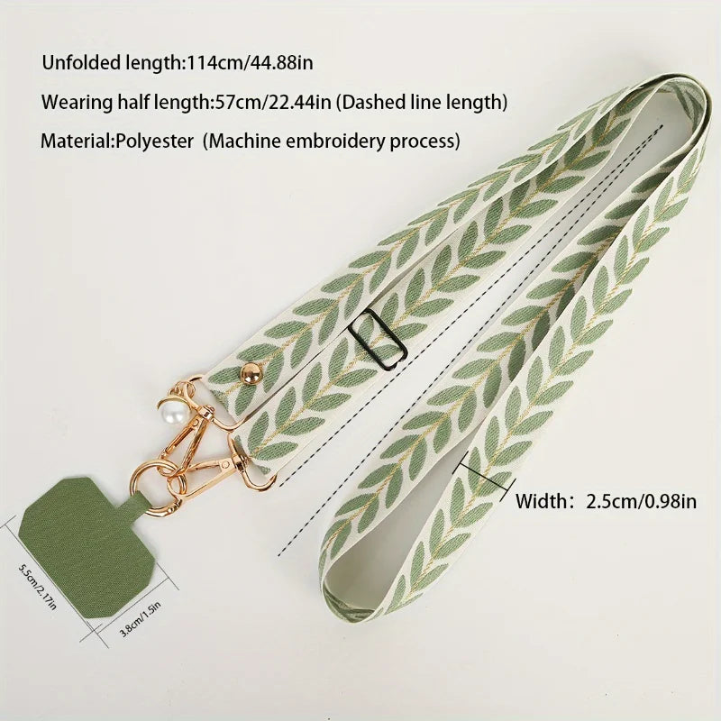 Adjustable Long Mobile Phone Lanyard Wrist Straps Lanyard for Keys Phone Charm Phone Strap Charm Strap Anti-lost Strap Rope.