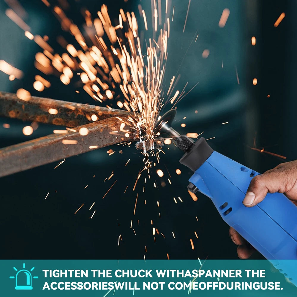 Podofo 80 Stück multifunktionale elektrische Mini-Bohrmaschine mit 6 einstellbaren Geschwindigkeiten, Graveur, Polierer mit Drehwerkzeug-Set