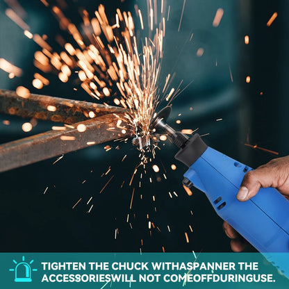 Podofo 80 Stück multifunktionale elektrische Mini-Bohrmaschine mit 6 einstellbaren Geschwindigkeiten, Graveur, Polierer mit Drehwerkzeug-Set