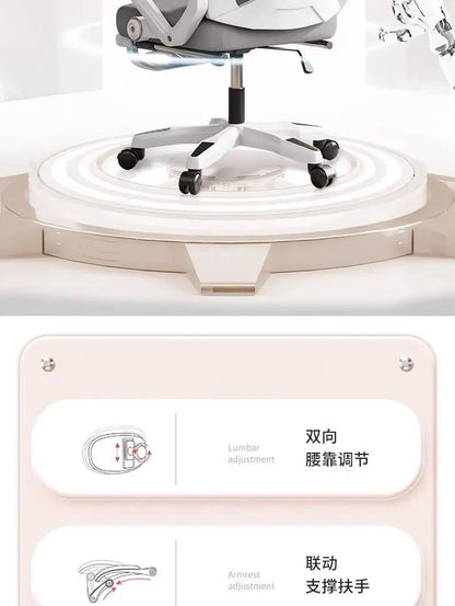 Computer-Bürostuhl, ergonomisch, bequem, drehbar, aus Netzstoff, Gaming-Chefstuhl, Liegestuhl, Liegestuhl, Silla Oficina, Heimbüro