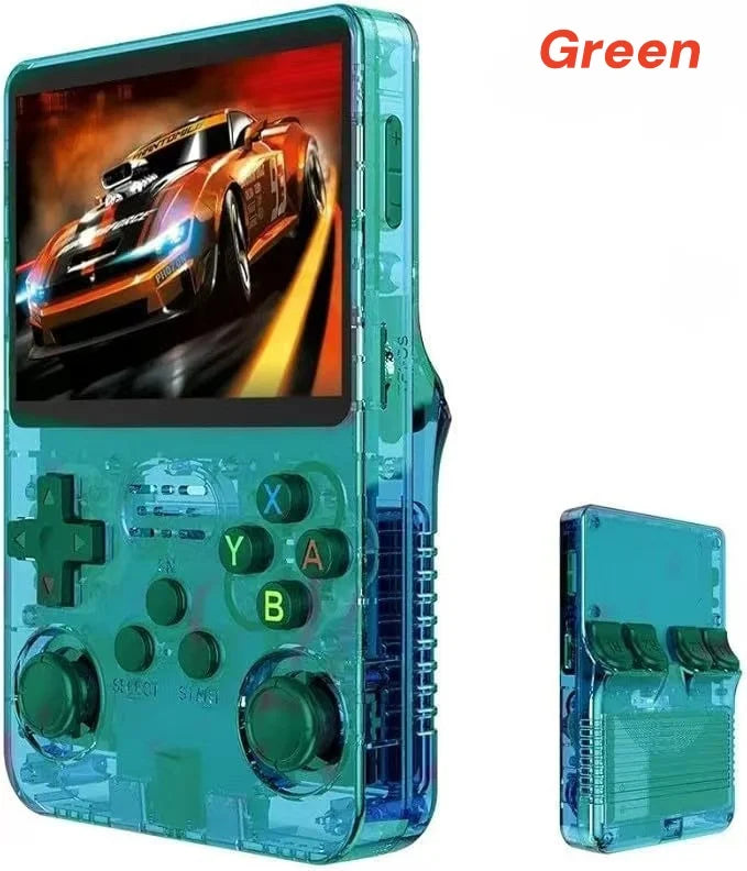 Open Source R36S Retro Handheld Game Console ARKOS 2.0 3.5Inch IPS Screen 64G/128G Portable Pocket Video Player Kids Xmas Gift.