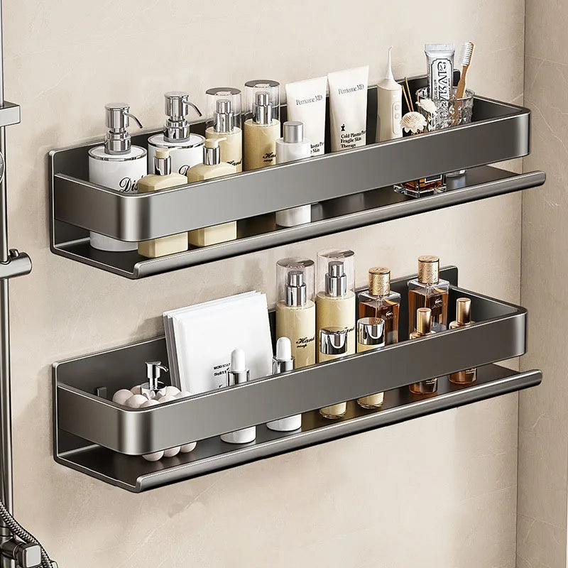 Badezimmermöbel, multifunktionales Aufbewahrungsregal für Dusche, ohne Bohren, Shampoo-Halter, Zubehör, Organizer, Regale, Zuhause