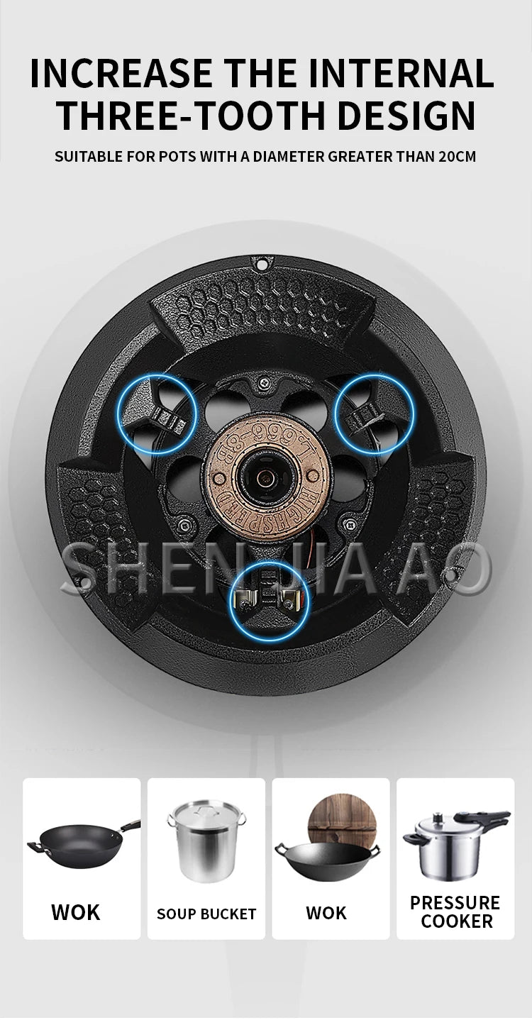 8#/10# Commercial High-pressure Gas Stove Single-hole High-pressure Liquefied Gas Stove for Hotel Restaurants.