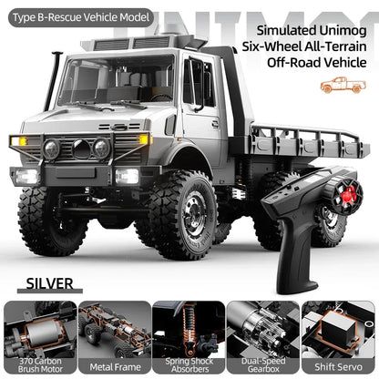 C8823 6WD RC Car 1/18 Off-road Remote Control Vehicle 2.4G High Speed Climbing Transport Rescue Crawler Model Toys for Children