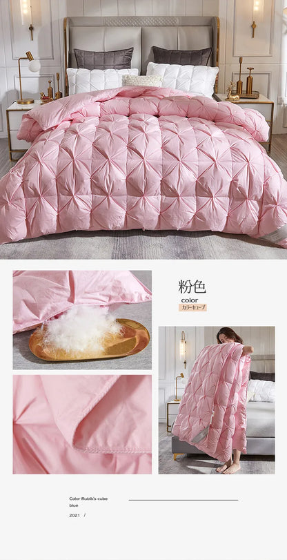 Down duvet 95 white goose down five-star hotel warm double single duvet core goose down duvet