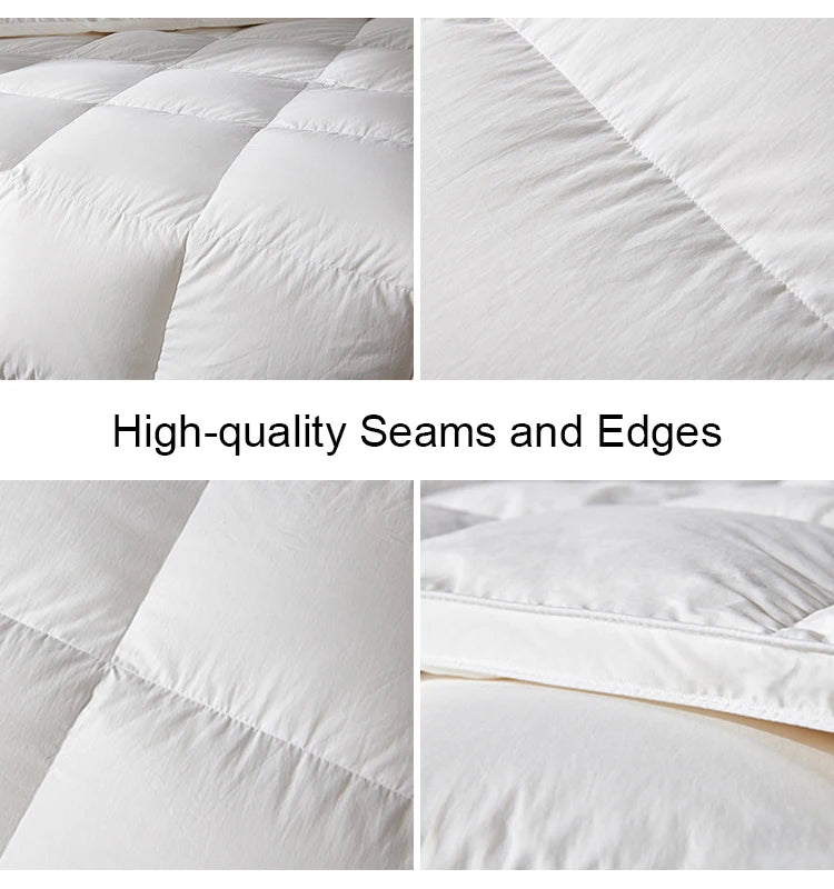 Goodnight Kiss 100% White Duck Down Comforter Lightweight Spring Autumn Blanket Quilt Soft Luxury Warm Winter Duvet Insert.