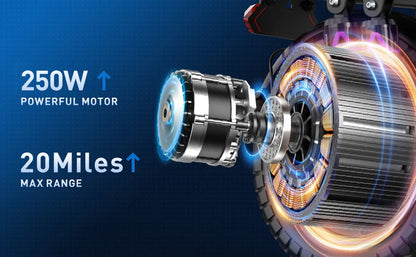 TOOFLY GQ8 Adult Electric Scooter 250W 48V15AH Foldable Electric Scooter  Inch Vacuum Tires City Commuter Electric Scooter.