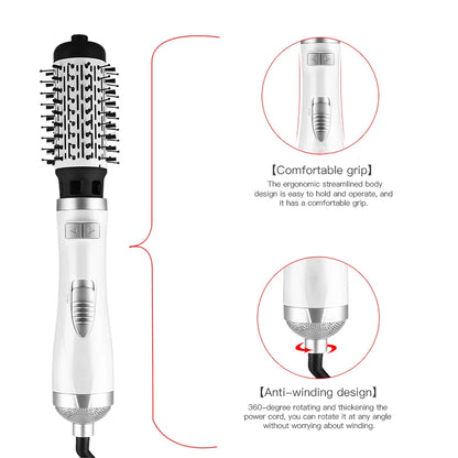 Hot Selling Automatic Rotating Hot Air Brush 2-In-1 Hair Salon Comb Straight Hair Brush And Portable Home Hot Air Comb.