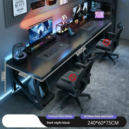 Moderne Doppel Computer Schreibtische Hause Desktop E-sport Gaming Tisch Schlafzimmer Einfache Schreibtisch Student Studie Tische Büro Möbel EE