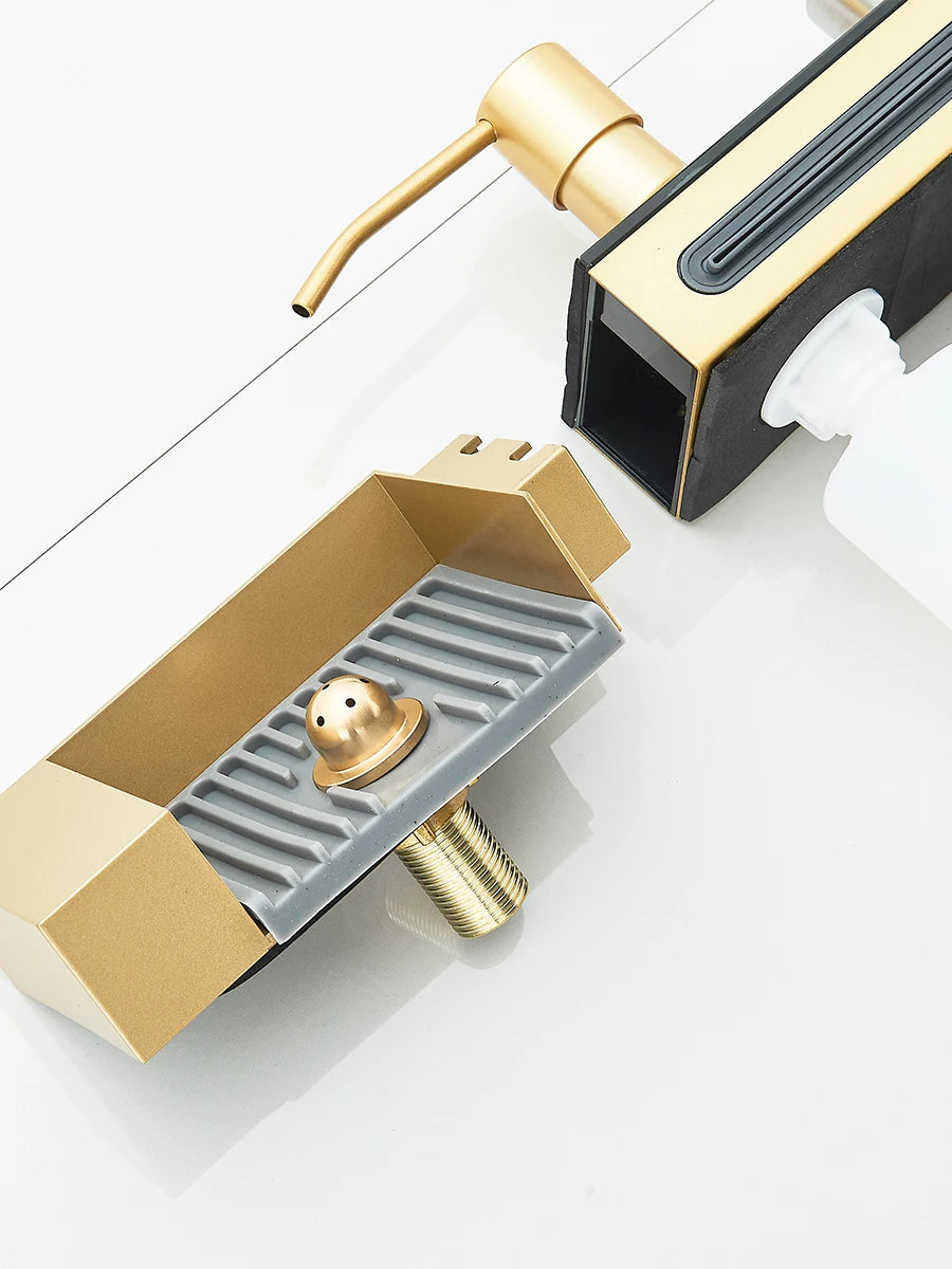 Große 304 Küchenspülen, 75 x 45 cm, Edelstahl, Küchen-Wasserfall-Waschbecken, Digitalanzeige, großes Einzelwaschbecken, Geschirrspüler-Wasserhahn