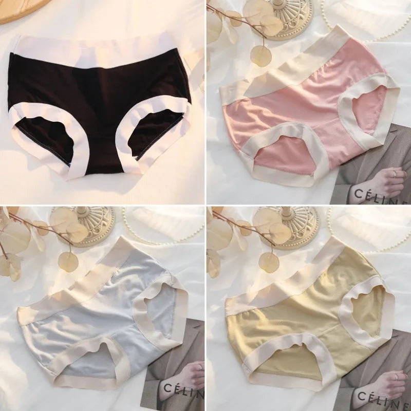 M-XL Women's Modal Panties Seamless Underwear Cotton Breathable Female Underpants Girls Briefs Plus Size Sexy Intimates Lingerie