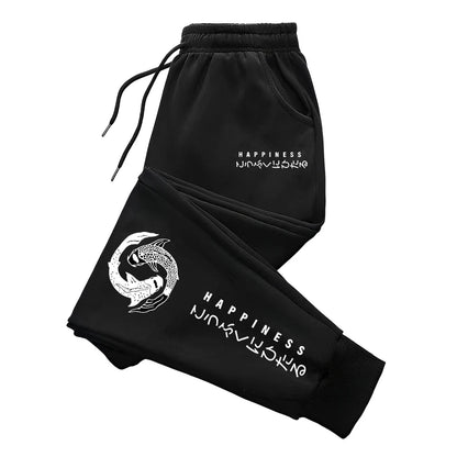 Japanese Fashion Men's Tracksuit Hoodies Sweatpants 2 Piece Set Fall&winter Daily Casual Sporty Jogging Suit Urban Trend Outfits.