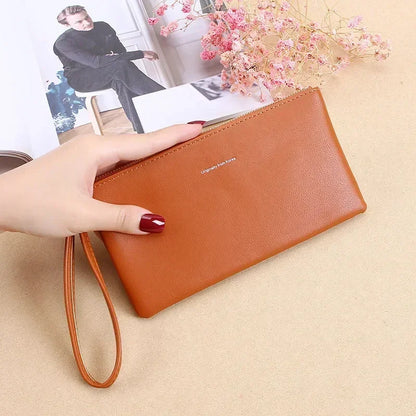 2021 New Zipper Ladies Long Wallet Coin Purse Wallet PU Fashion Clutch Bag Large Capacity Ladies Wallet.