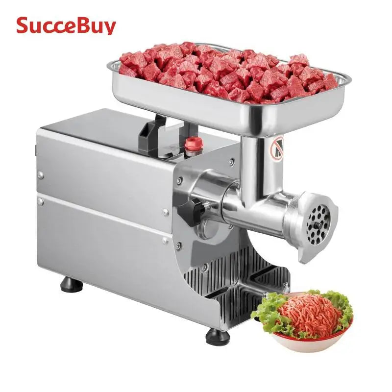 SucceBuy 250Kg/H Electric Meat Mincer Grinder 1100W Commercial Kitchen Chopper FoodProcessor SausageMaker Machine Home Appliance.