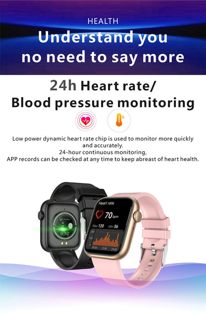 LIGE Smart Watch For Women Full Touch Screen Bluetooth Call Waterproof Watches Sport Fitness Tracker Smartwatch Lady Reloj Mujer.