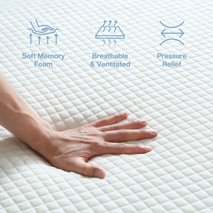 Tribesigns-Matratze, Kalschaummatratze, 200 cm, mittelfeste 7-Zonen-H3-Matratze mit atmungsaktivem, waschbarem Bezug, 20 cm hoch,