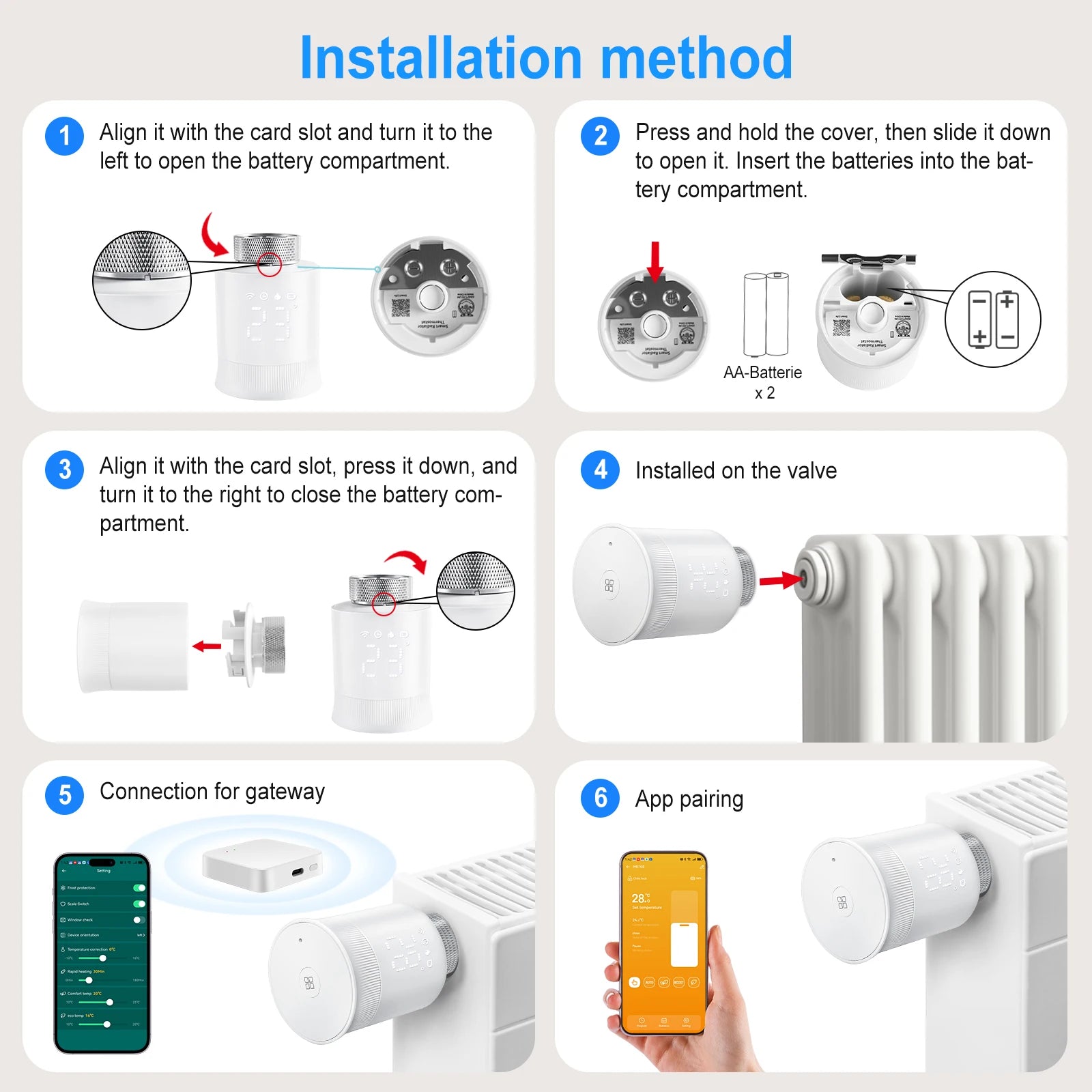 Tuya Zigbee Smart Thermostatic Valve Radiator Actuator Valve Wireless Temperature Controller Energy-Saving for Home Heating Alex.