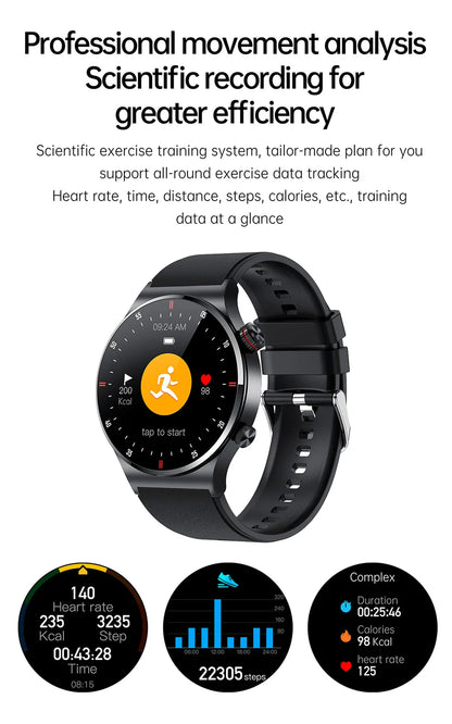 2025 NFC Bluetooth Call Smart Watch Men Full Screen GPS Sports Bracelet Waterproof ECG Health Monitor SmartWatch for IOS Android.