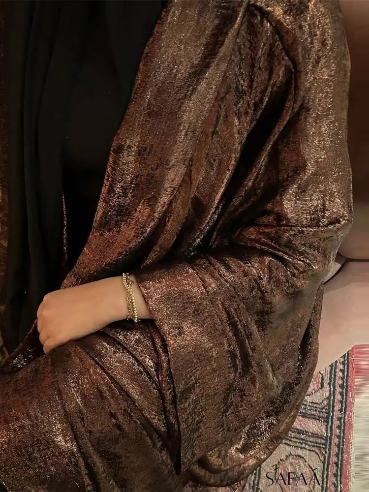 Ramadan Eid Open Dubai Luxury Abaya Damen Modest Kimono Coat 2025 Muslim for Women Islam Clothing Kebaya Robe Femme Musulmane.
