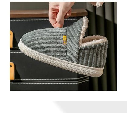 Litfun Warm Plush Fur Slippers For Women Men Winter Indoor Fluffy Warm Fuzzy House Slippers Outdoor Fuzzy Soft Furry Slippers.