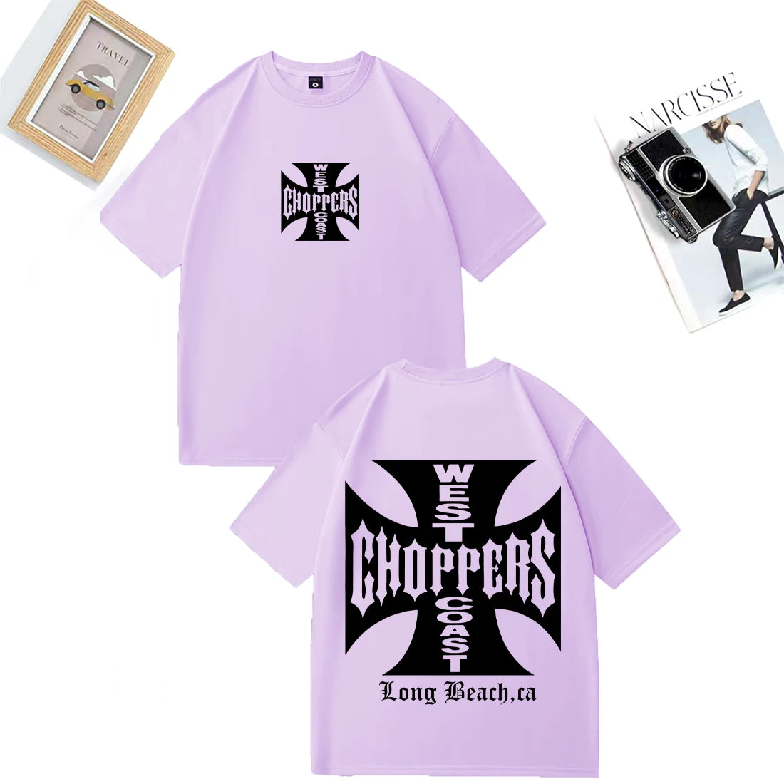 Paul Walker Shirt West Coast Choppers men T-shirt Women vintage Loose tops Cotton short sleeve Hip Hop streetwear Unisex Tshirts.