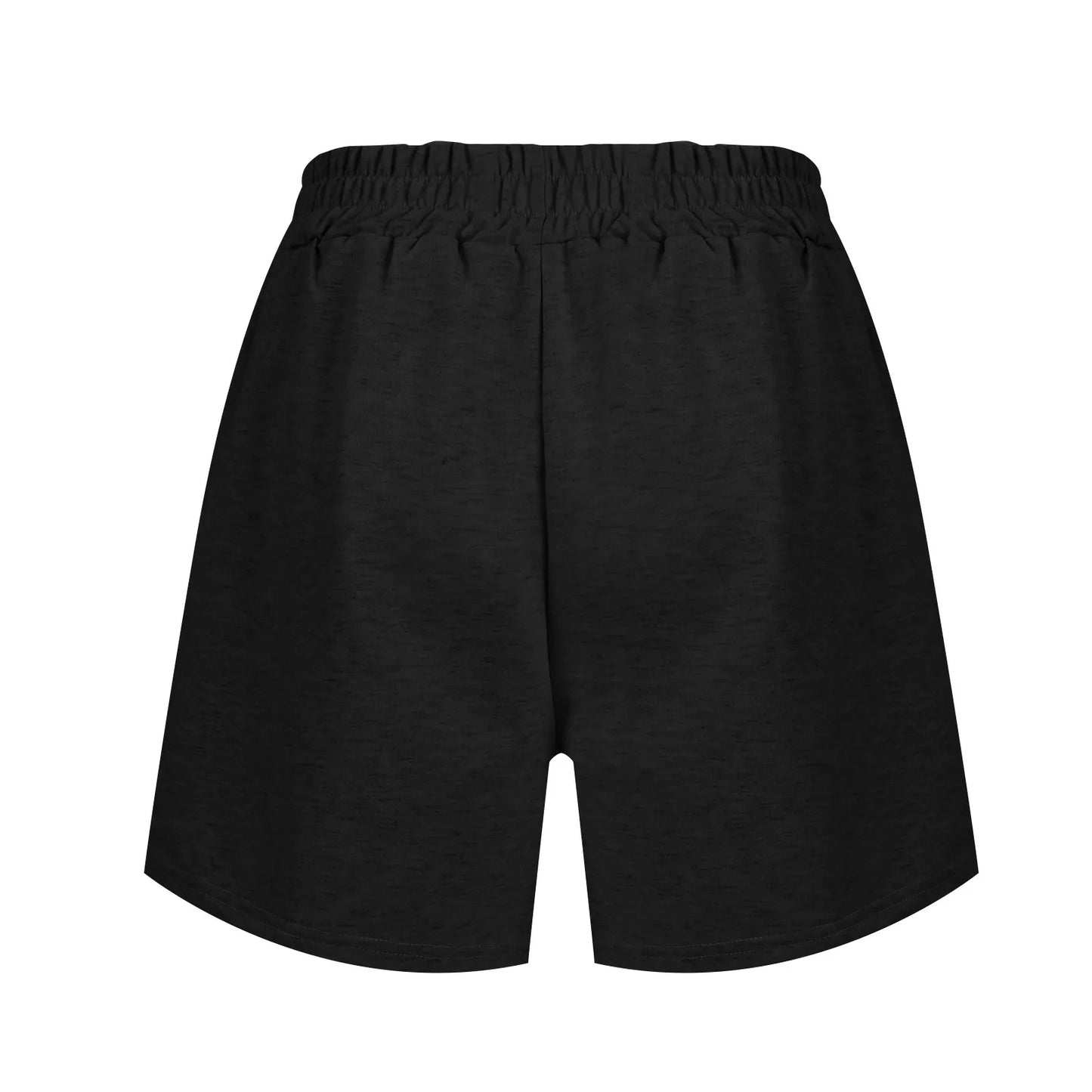 Plain Color Sports Shorts Casual Summer Comfortable And Soft Elastic High Waist Running Shorts With Pockets For Women