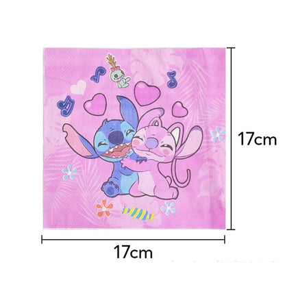 Niedliche Cartoon-Lilo und Stitch-Luftballons, alles Gute zum Geburtstag, Party, Babyparty, Dekorationen, Kindergeschenke, Einweggeschirr